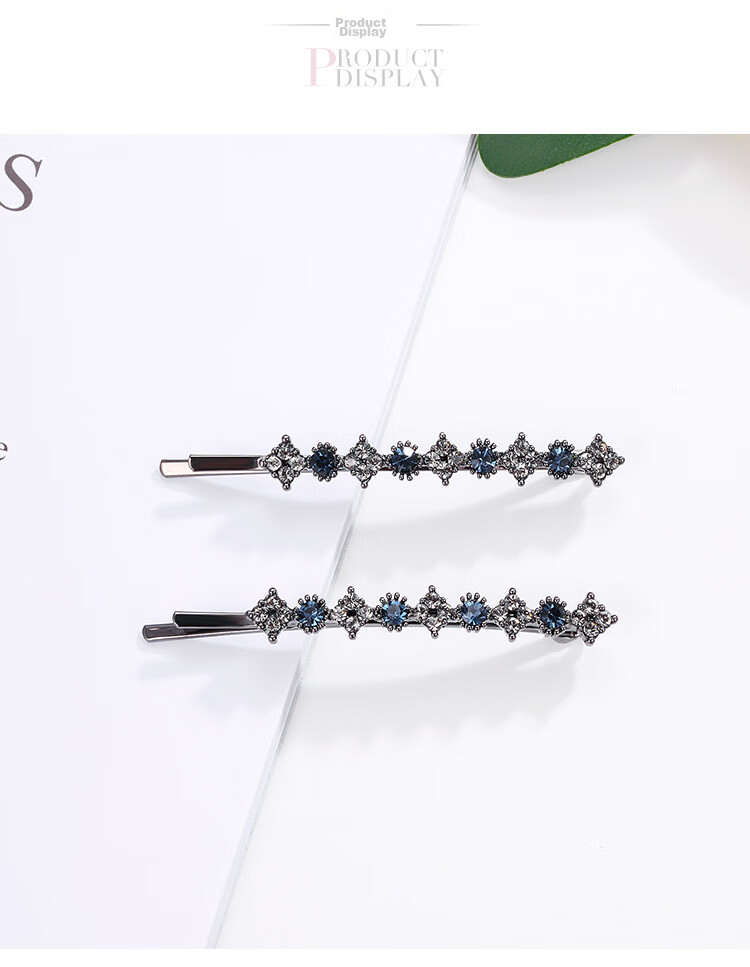 CHIMERA Korean Fashion Rhinestone Hair Clip, Simple Bangs Clip, Barrette, Top Clip, Women's Birthday Gift 2
