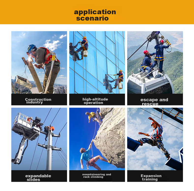 Hongshenghuashun Safety Belt, Safety Rope, High-Altitude Work Escape Lanyard, National Standard Construction Site, 3-Meter Large Hook 2