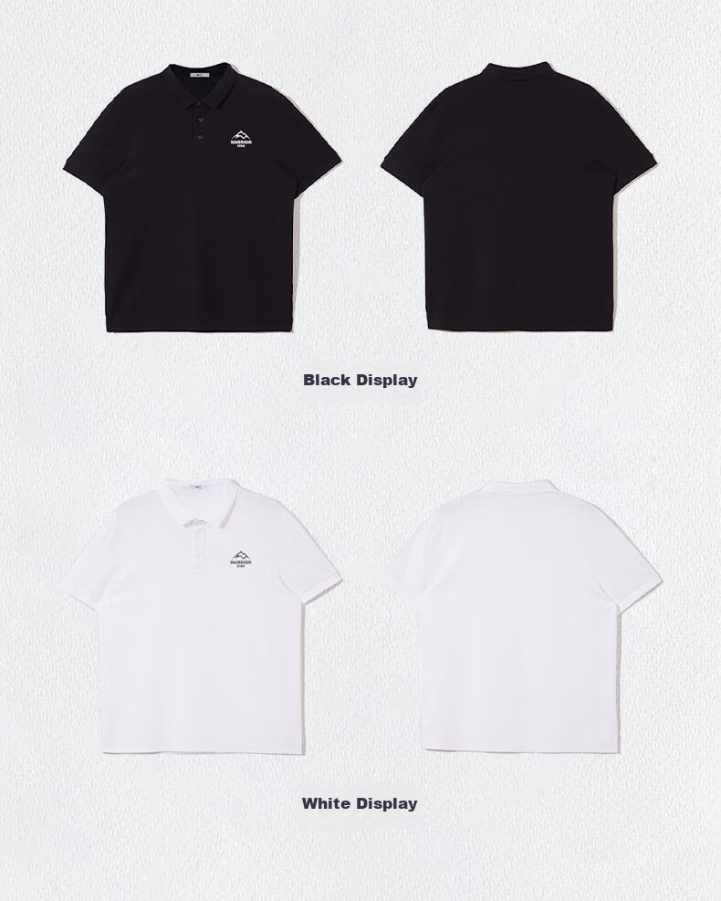 Huili Polo Shirt for Men, Summer Short-Sleeve Quick-Dry T-Shirt, Breathable Collared Casual Wear, Gray, 4XL 18