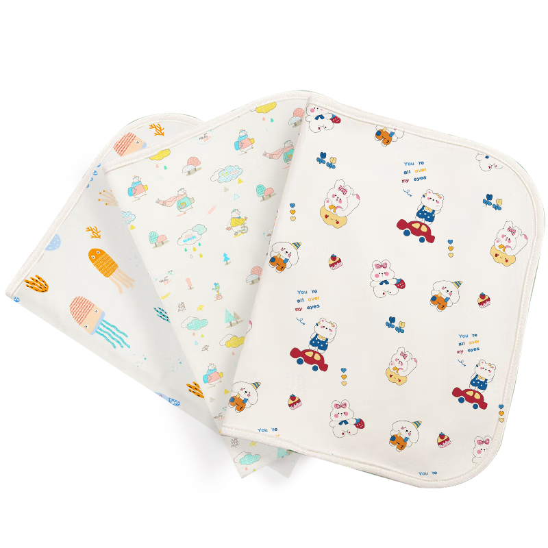 Maigemeng Washable Baby Diaper Pad, Nursing Pad, Menstrual Pad, Waterproof Diaper Cover, Large Bed Sheet, 35*45cm