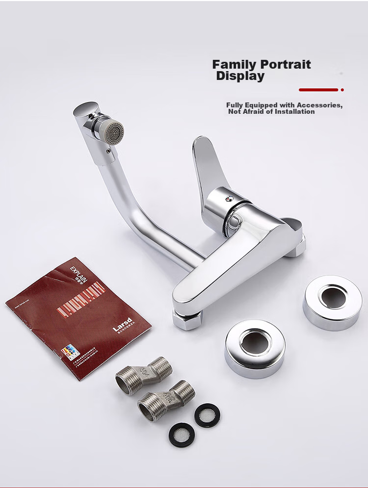 Larsd Wall-Mounted Kitchen Faucet, Hot And Cold Rotatable Sink Mixer Tap for Balcony, LD75032 16