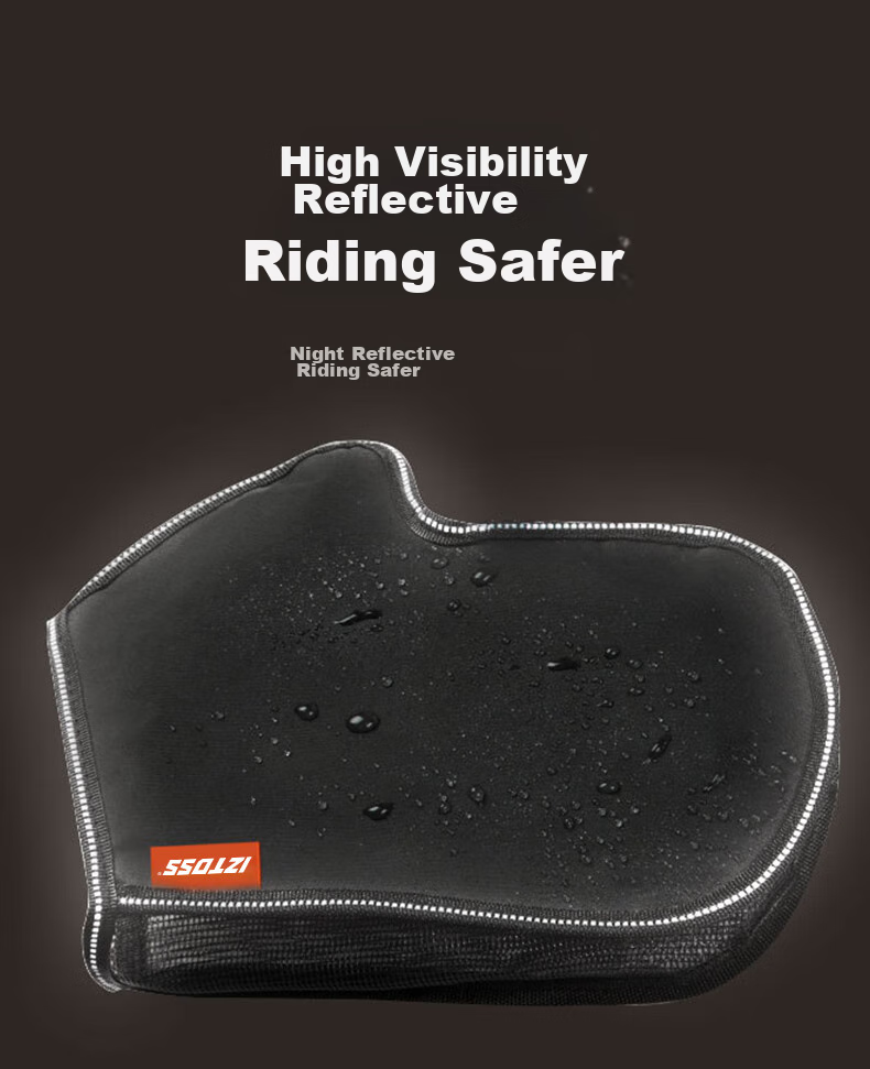 IZTOSS Motorcycle Handlebar Cover, UV-Resistant, Thin Summer Version, Waterproof, Electric Bike Sun Protection Gloves, Breathable And Cool for Summer, Windproof And Wear-Resistant, Black 3