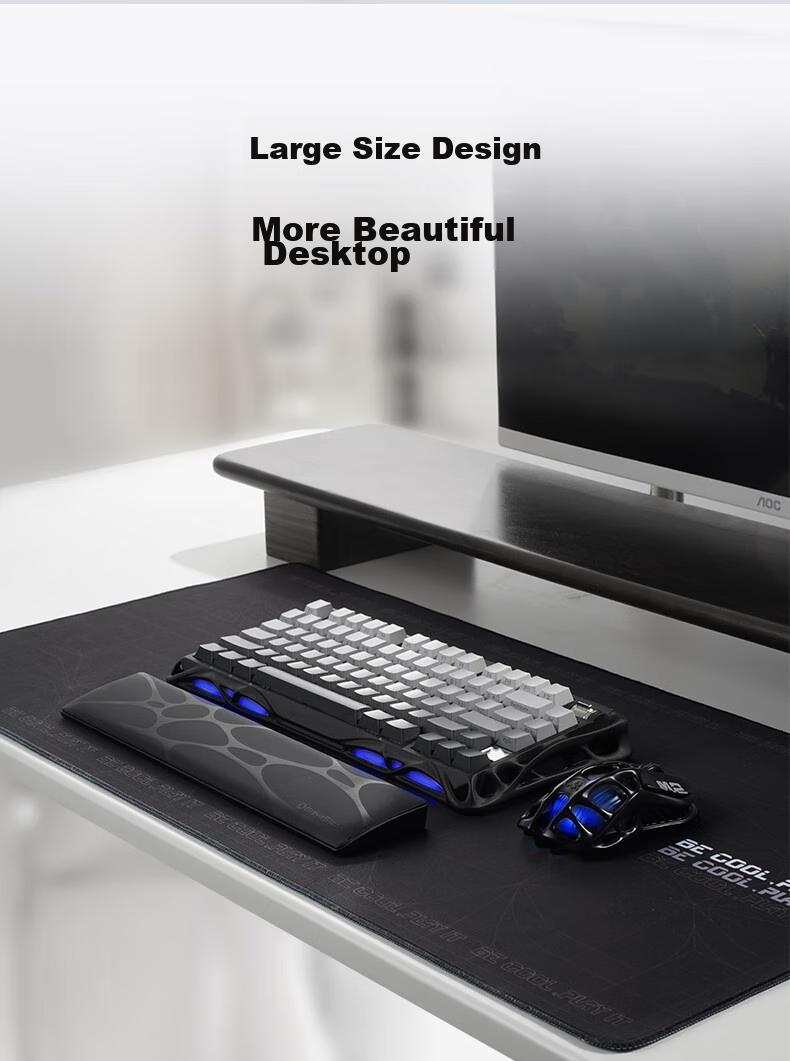 GravaStar Keyboard Accessory, Rectangular Mouse Pad, Black 6