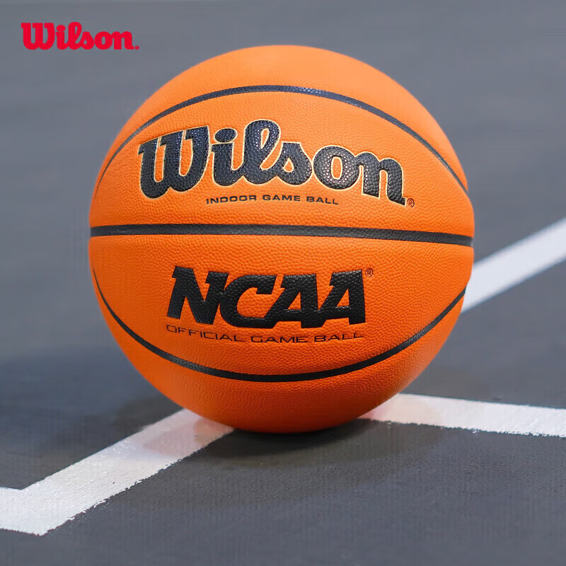 Wilson NCAA Official Competition Ball EVO NXT, American High School Indoor Microfiber Size 7 Basketball