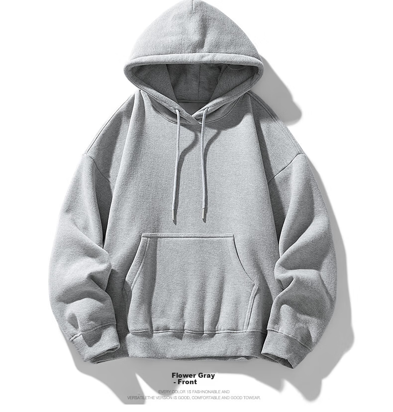 NASA GISS Hooded Sweatshirt for Men, Solid Color Basic Style Top, Couple's Versatile Long-Sleeve T-Shirt, White Hooded Regular, XL 18