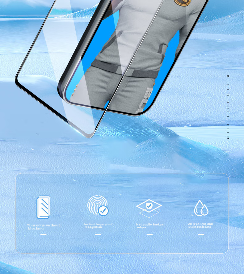 Lanxingxiansheng Tempered Glass Screen Protector for IQOO Z10 Turbo/Z10 Turbo Pro, Compatible with IQOO 10/Samsung A72/Vivo X100S/S19 Smartphones, High Definition Phone Screen Protector 3