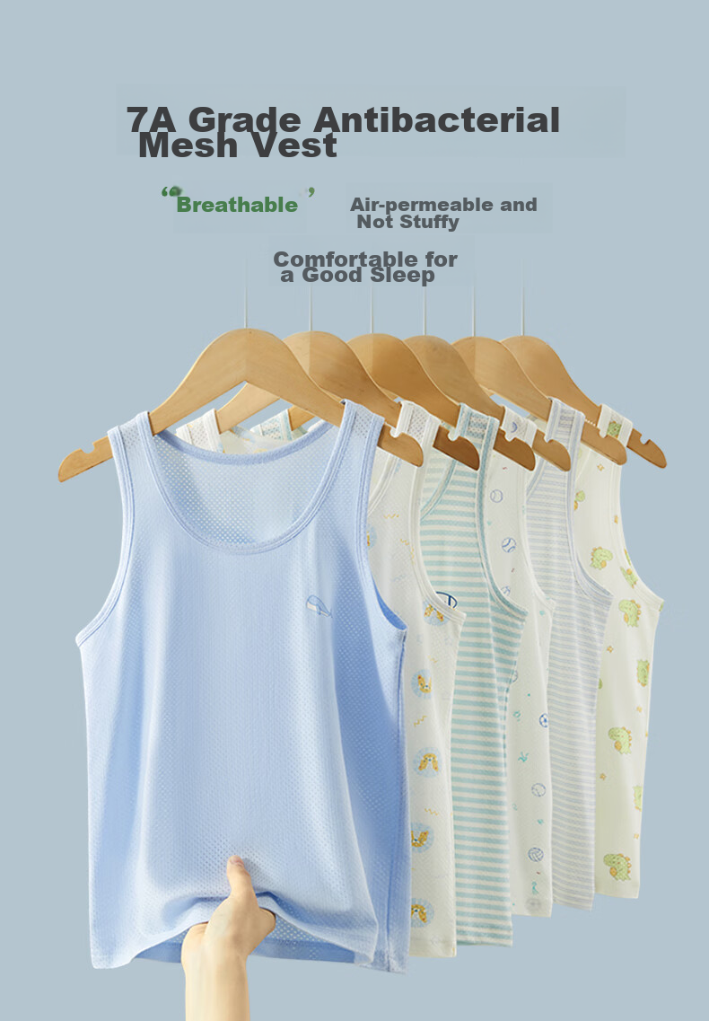 Hengyuanxiang Children's Tank Top Undershirt for Boys And Girls, Lightweight Summer Sleeveless Undershirt for Kids And Teens 1