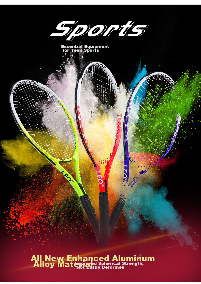 Slazenger Children's Youth Practice Carbon-Aluminum Composite Tennis Racket Leo, 23 Inches, Purple 6