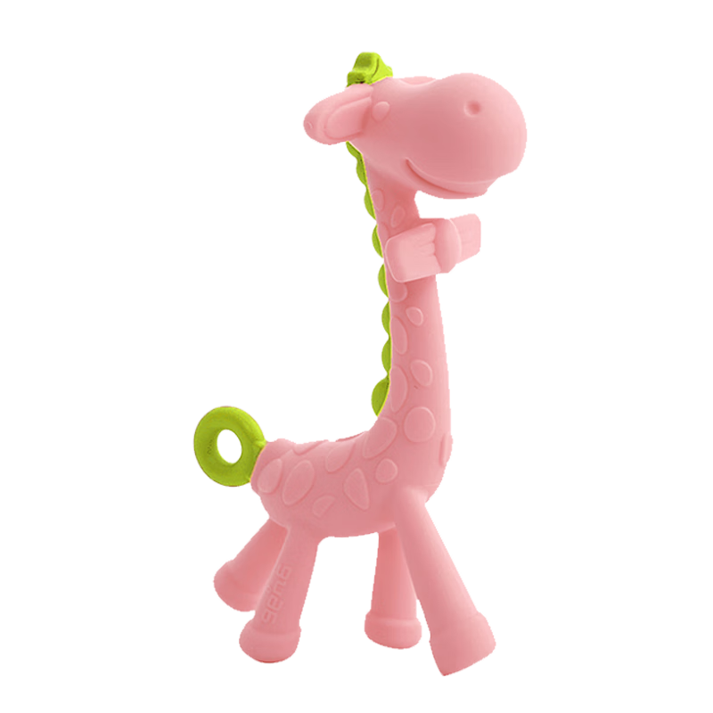 Ange Teething Stick, Baby Anti-Thumb Sucking Toy for 3-6 Months, Chewable Rubber Toy, Small Banana-Shaped Teether for Young Infants