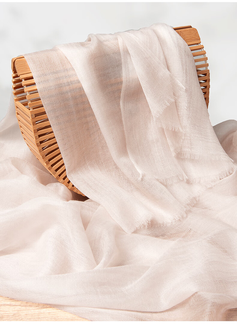 Zhijinlou Thin 100% Cashmere Scarf, Skin-Friendly Comfortable Fashionable Gift Shawl, Solid Color Simple Versatile Neck Wrap Birthday Present 18
