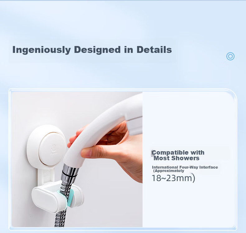 Taili [Best-Selling] Suction Cup Shower Head Holder, No Drilling Required, Shower Bracket Base with Multiple Adjustable Positions And Fixatio 7