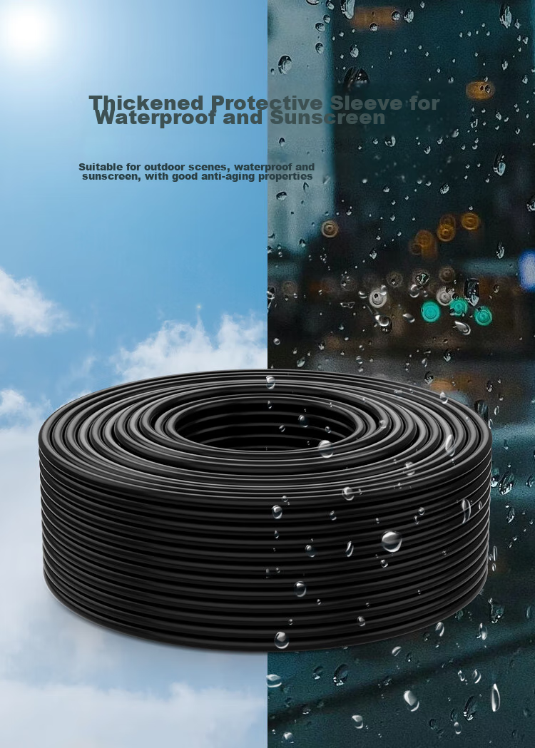 HAILE Cat5e Pure Copper Outdoor Special Network Cable for Engineering And Home Use, Waterproof And Sun-Resistant with RJ45 Connectors, 40 Meters, Finished Broadband Monitoring Outdoor Network Patch Cable HT-6508 4