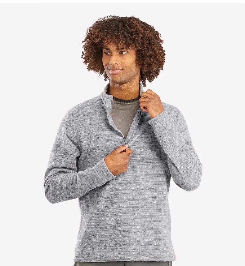 DECATHLON Thermal Fleece Jacket, Outdoor Fleece Vest, Men's Loose-Fitting Pullover, Fleece Inner Liner for Outdoor Jacket - 4100964 15
