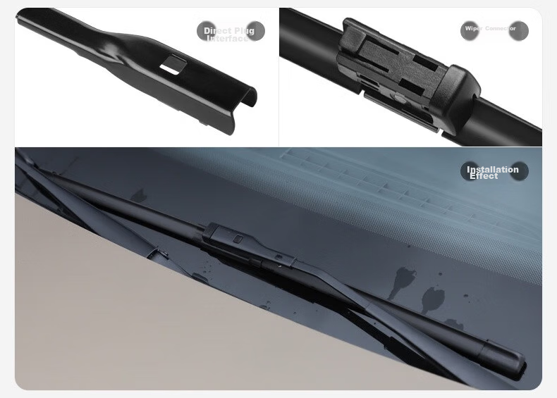 Deyun, FAW-Volkswagen ID.4 Crozz Windshield Wiper Blades, Original Factory-Specific Accessories, Boneless Car Front Rubber Strip, Rear Wiper Blades 5