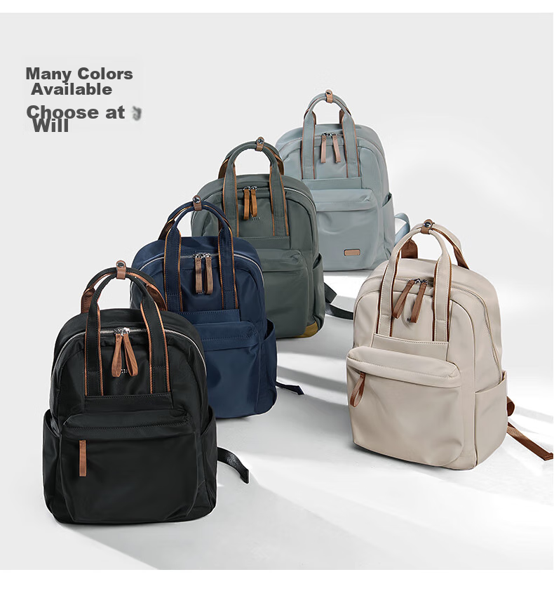 Laifu 14-Inch Laptop Bag, Women's Commuter Backpack, Large Capacity Schoolbag, Travel Backpack 8