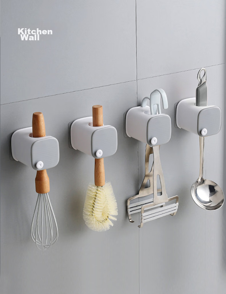 Dawei Face Basin Hook, No Drilling Required, Strong Adhesive, Bathroom Shower Basin Hanging Device, Storage Rack Y5 8