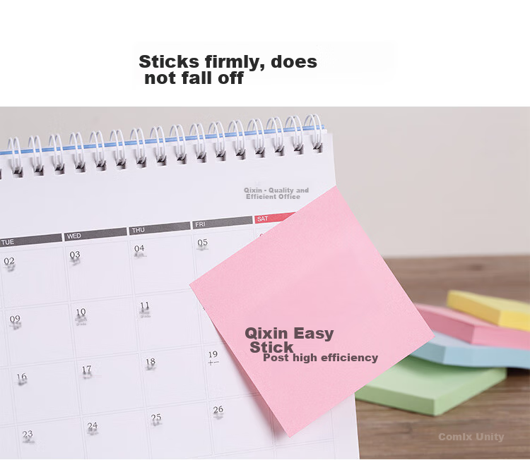 COMIX Sticky Notes/Notepad/Pad/Note Pads (76x76mm), 12 Books/1200 Sheets, D6002, Random Color 6