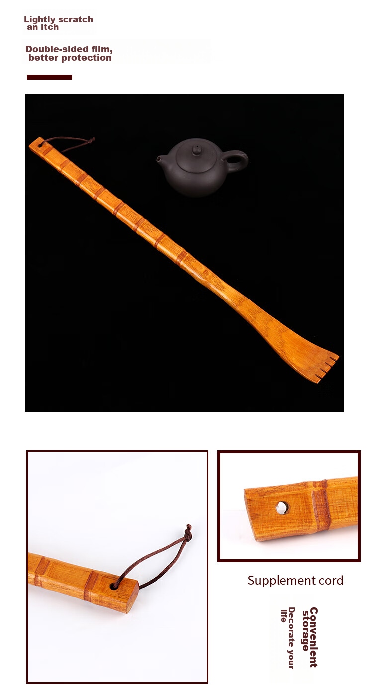 TaTanice Back Scratcher, Self-Back Scratcher, Back Massager, Birthday Gift for Elderly And Seniors, Homa Wood 4