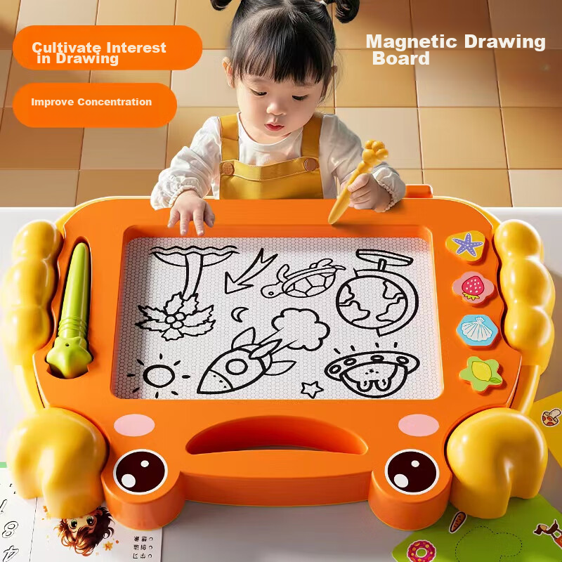 Miaobeile Children's Magnetic Drawing Board Toy, Home Use for Kids Aged 3-6, Magnetic Writing Pad, Doodle, Educational Toy, Baby Birthday Gift