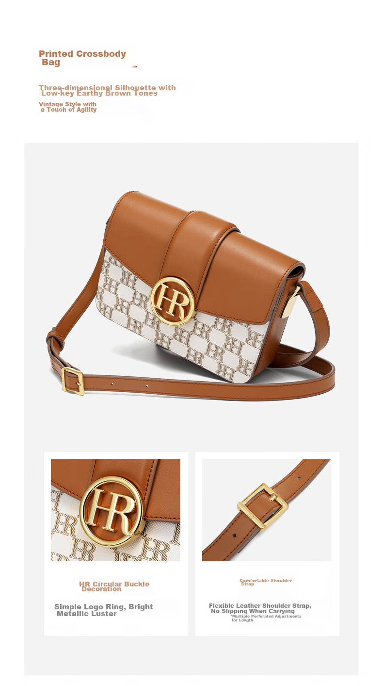 HR Handbag, Women's Crossbody Bag, Small Purse, Shoulder Bag, High-End Women's Bag, Birthday Gift for Girlfriend 6