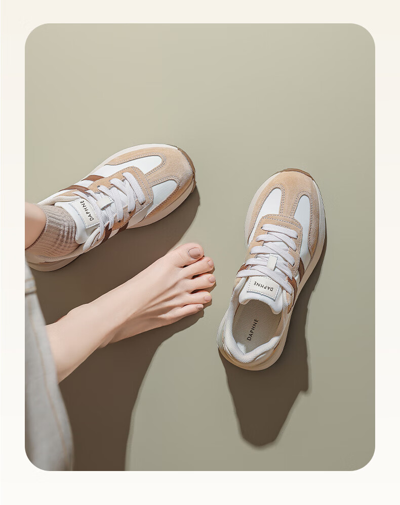 Daphne Thick-Soled Training Shoes for Women, New Autumn 2026 Style, Casual Comfortable Sneakers, Height-Increasing Versatile Lightweight Running Shoes for Wome 7