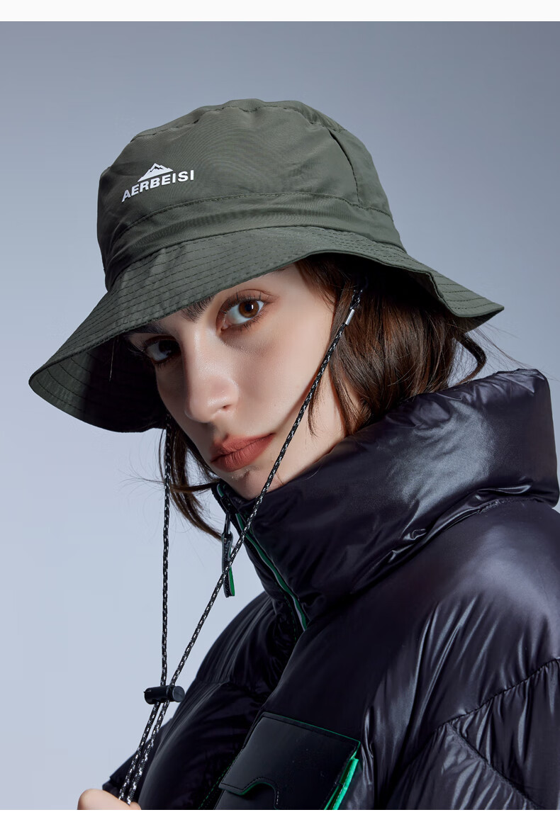 AERBEISI Fisherman Hat, Outdoor Sports Sun Protection, UV-Resistant, Sun-Shading, Hiking, Lightweight, Quick-Drying, Large Head Circumference, Unisex Style, Khaki 6