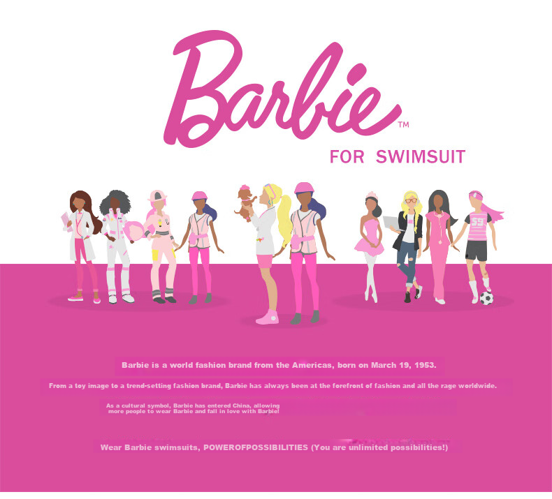 Barbie Conservative Two-Piece Swimsuit for Women, Slimming Skirt-Style Swimwear with Tummy Control, Student Sports Swimsuit for Hot Springs And Vacatio 1