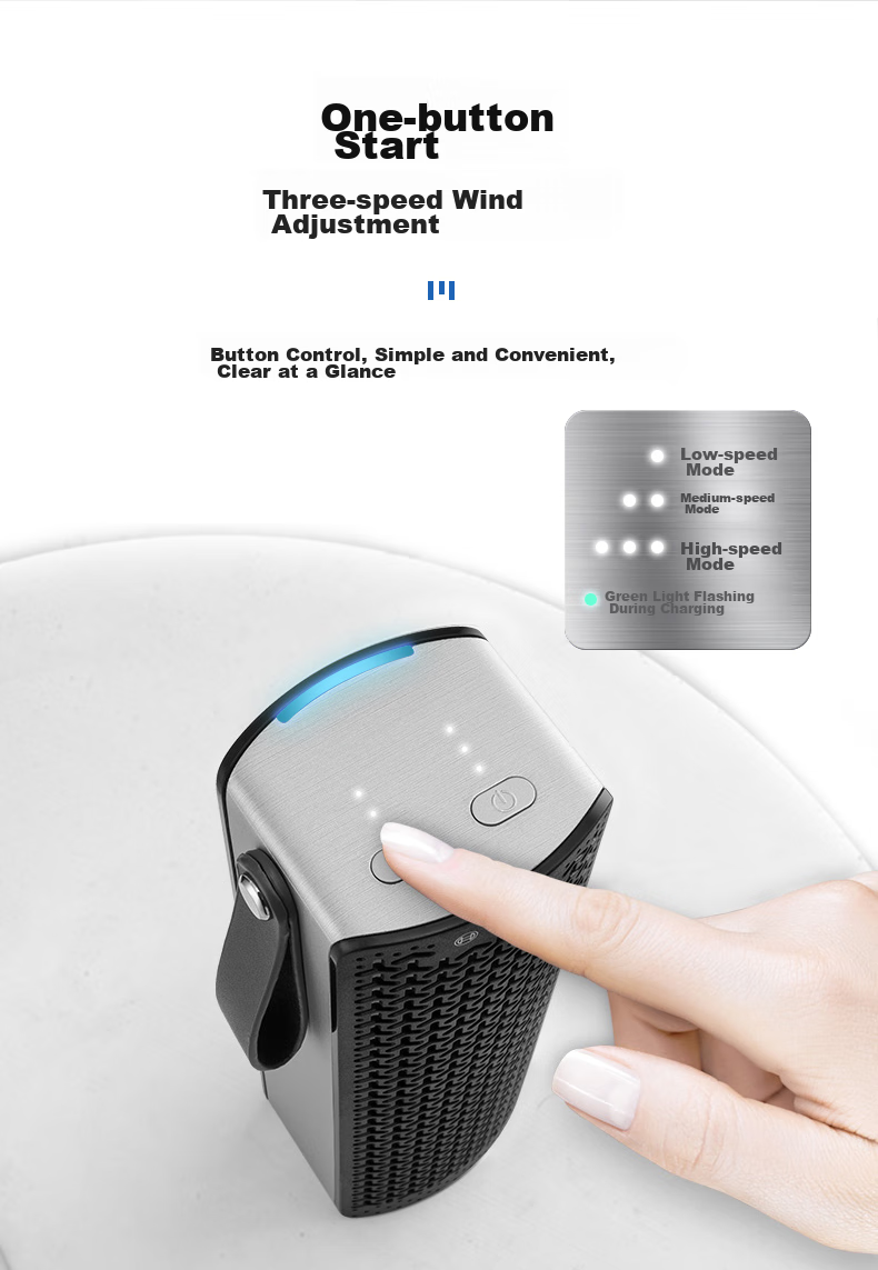 BOSCH M7 Car Air Purifier, Rechargeable Portable Voice-Controlled Smart Car And Home Dual-Use Negative Ion Deodorizer And Smoke Remover 12