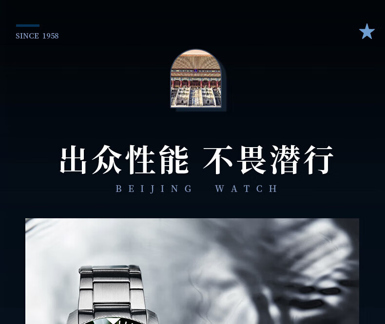 Beijing Watch, Men's Automatic Mechanical Watch, Shui Gui Diving Red Star Chinese Watch, Birthday Gift for Me 1