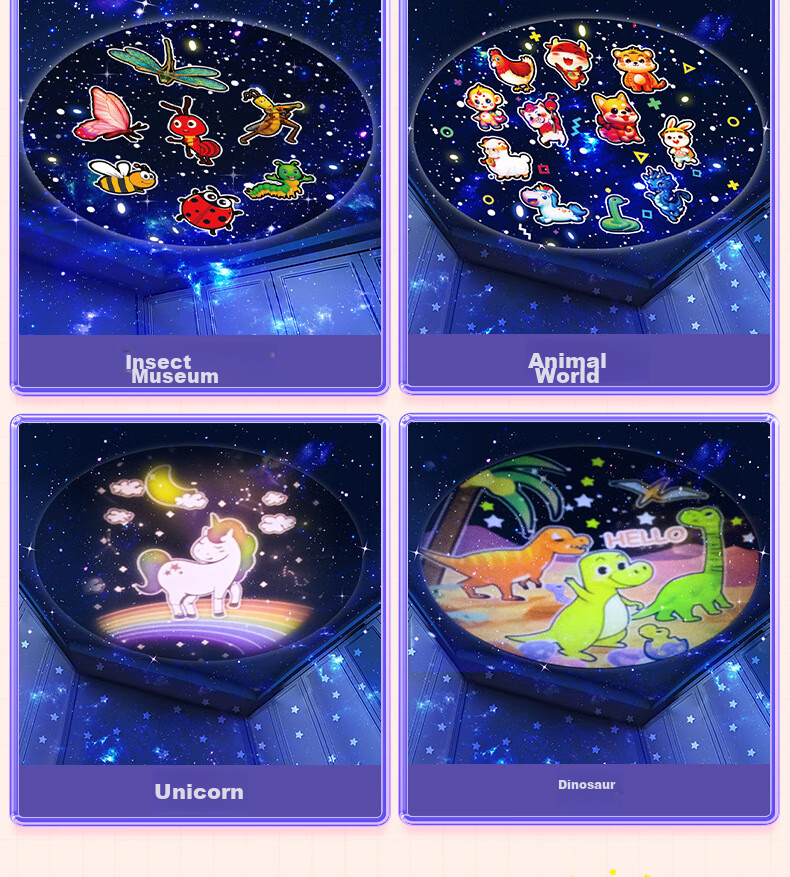 Mixiaoshu Starry Sky Projection Lamp Children's Toy Gift for Girls And Boys Aged 7-14 Birthday Present Music Box with Sound 14