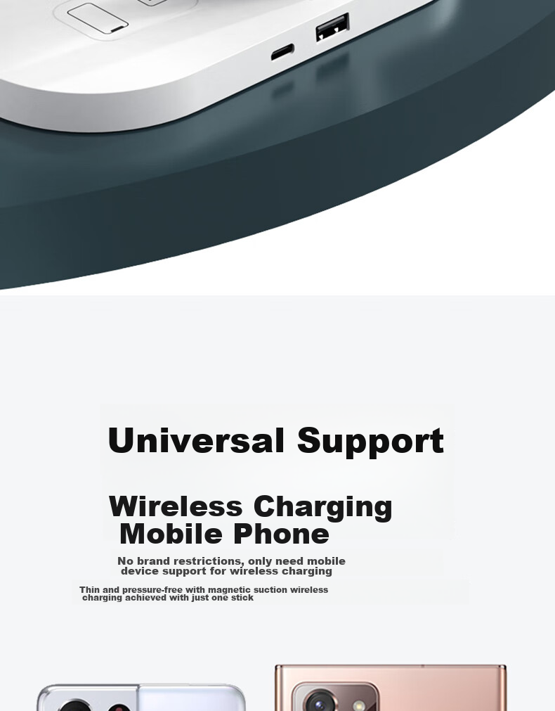 ESCASE [3-Pack] Wireless Charging Magnetic Ring MagSafe Phone Stand Circular Magnetic Disc Suction Cup for IPhone 14 And Samsung Phones, Universal White 12