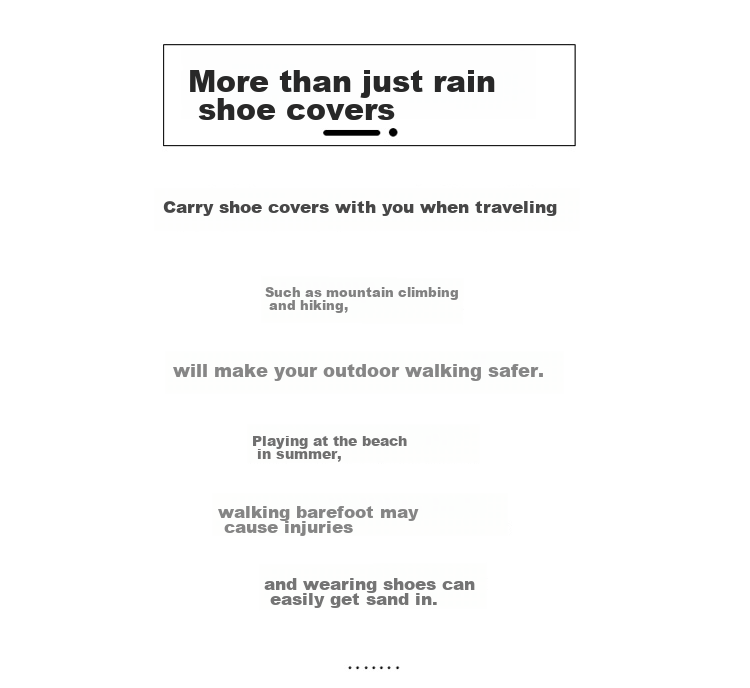 Huili Rain Shoe Covers, Silicone Non-Slip Thickened, for Men Women And Children, Waterproof Rain Boots, Water Shoes HL1001 Gray Size S 12
