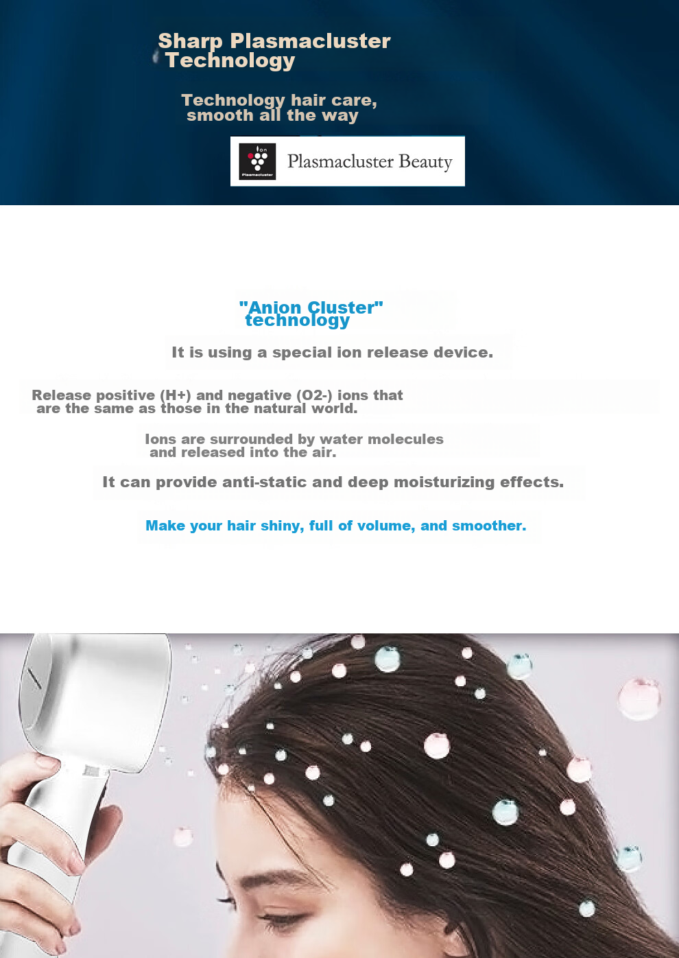 Xiapu High-Speed Four-Fan Blower, Home Use, High Power, Negative Ion Water Moisturizing Hair Dryer, Low Noise, Hair Protection Fan, IB-SP54C 6