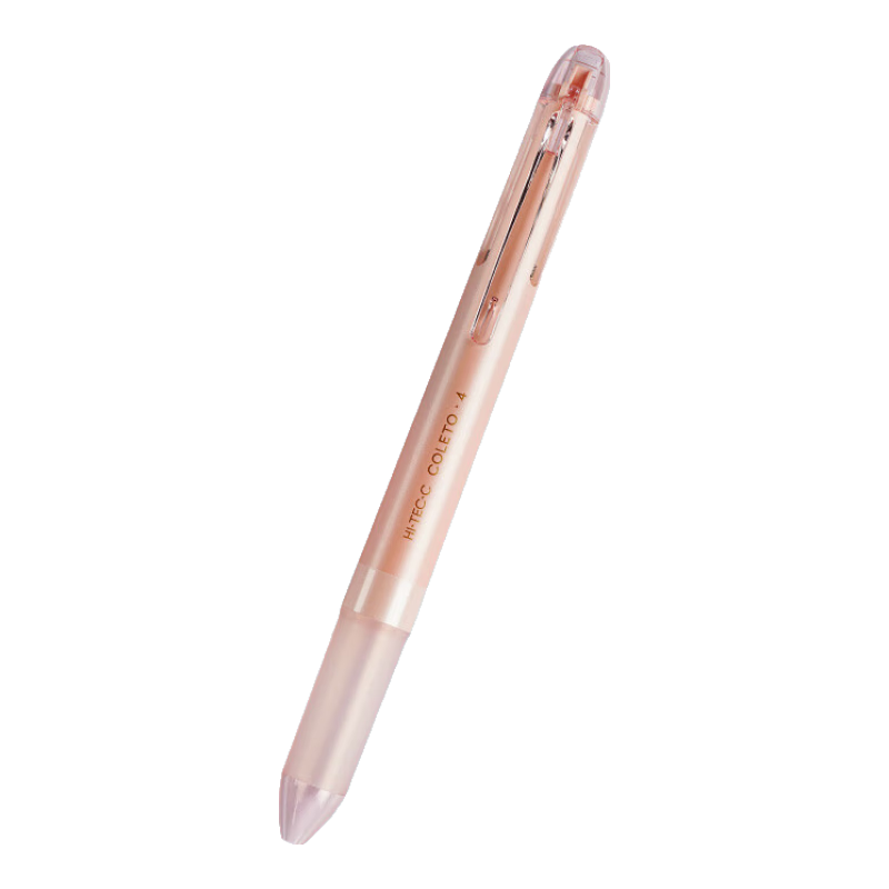 PILOT 4-Color Click Pen Case, COLETO Multifunctional Pen Barrel, Creative Drawing Retractable Empty Pen Case LHKCG20C, Pearl Pink