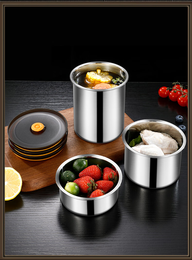Maxcook (MAXCOOK) 316L Stainless Steel Food Storage Container with Lid, Lunch Box, Bento Box, Refrigerator Sealed Storage Box 1000ml MCFT6465 3