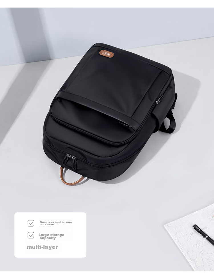 GOLF Laptop Backpack for Men, 15.6/16 Inch Notebook Bag, Contrasting Color Handheld Business Travel Schoolbag 5
