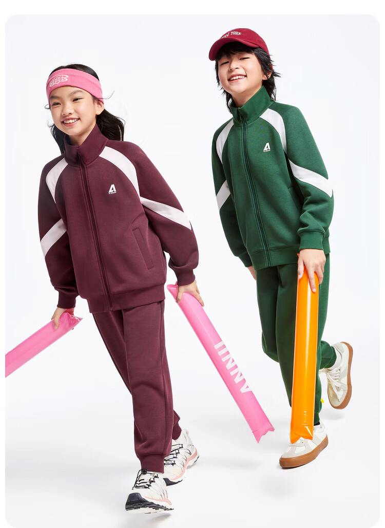 Annil Children's Clothing, Boys And Girls Outerwear Set, 2024 Autumn New Style, Qiubolan Color, Size 130 3