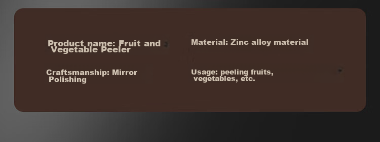 BJ Zinc Alloy Peeler Kitchen Potato Peeler Stainless Steel Peeling Tool Fruit And Melon Peeler 14
