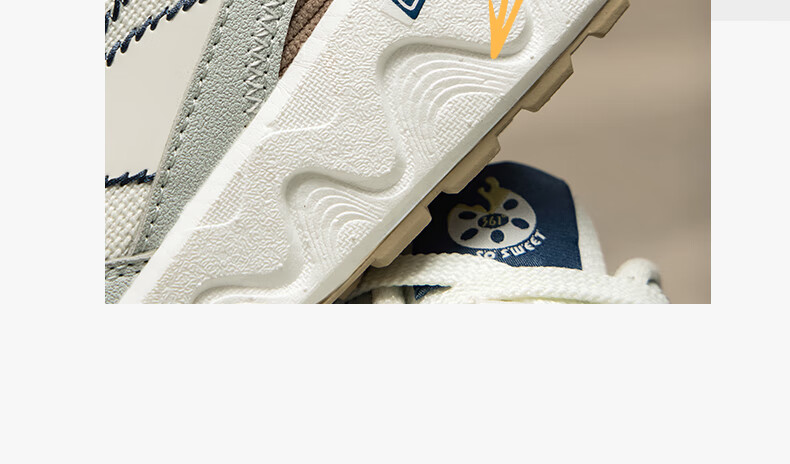 361° Men's Sports Shoes, Suobing 2 Spring And Summer Breathable Retro Thick-Soled Casual Dad Shoes for Men, 672446763 18
