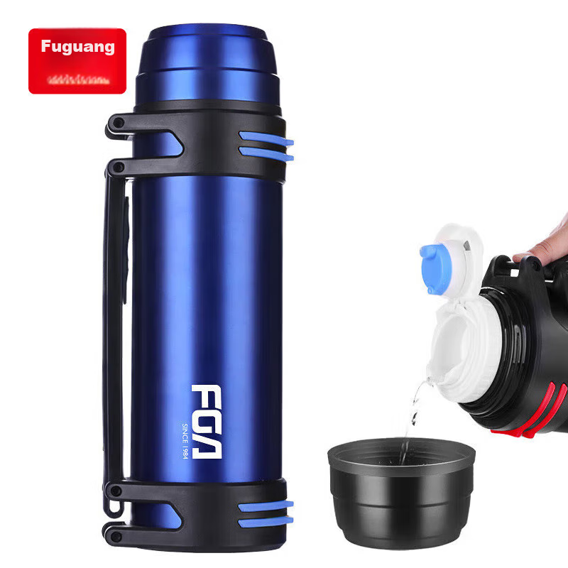 Fuguang Jingang Insulated Bottle, Stainless Steel, Large Capacity, Vacuum Flask, Car-Mounted, Outdoor Travel Thermos, Hot Water Bottle, Home And Office Use