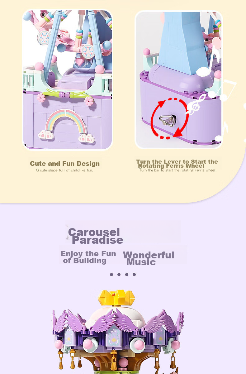 MAIER FEILE Birthday Gift for Little Girls Aged 6-10 Children's Toy Musical Music Box for Girls Ages 7-14 Practical 4