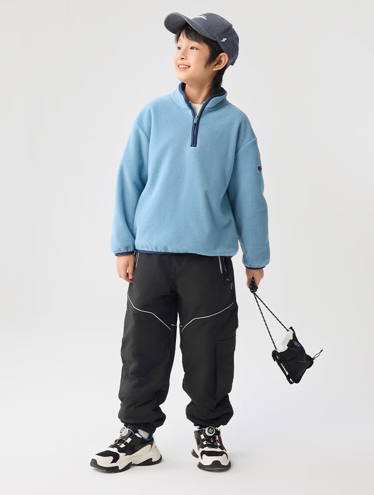 BALABALA Children's Clothing, Boys' Pants for Autumn And Winter, Girls' Sports Pants for Older Children, Kids' Long Trousers, Windproof 4