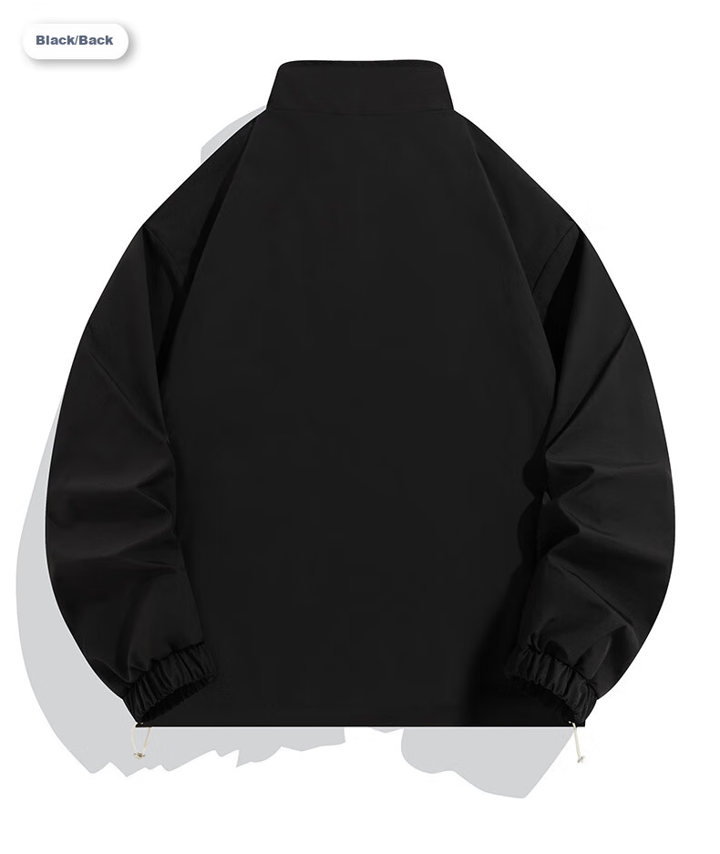 NASA MARVEL Jacket for Men, Spring And Autumn Outerwear, Zodiac Year Style, Stand-Up Collar, Reversible, Loose-Fitting Casual Top, Black, Size M 13