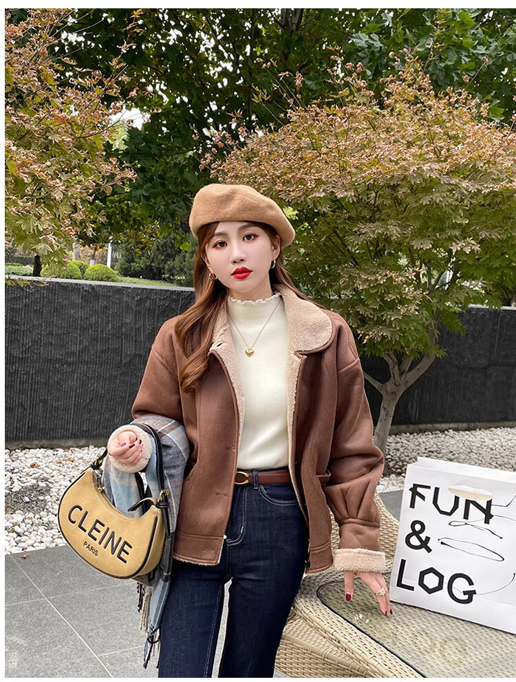 XUEXIMAN Women's Base Layer Sweater, Autumn And Winter Ruffle Trim Knit Top, Versatile High-Elasticity Slimming Pullover for Outer Wear 14