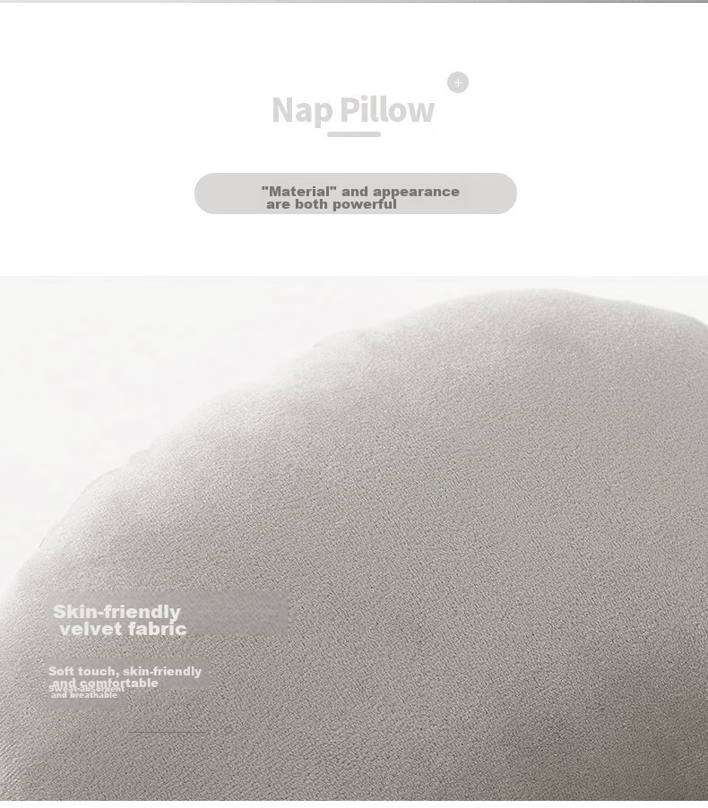 La Torretta Nap Pillow, Office Nap Pillow, Face-Down Pillow, AB-Sided Elementary School Student Cushion, Face-Down Pillow, Gray 10