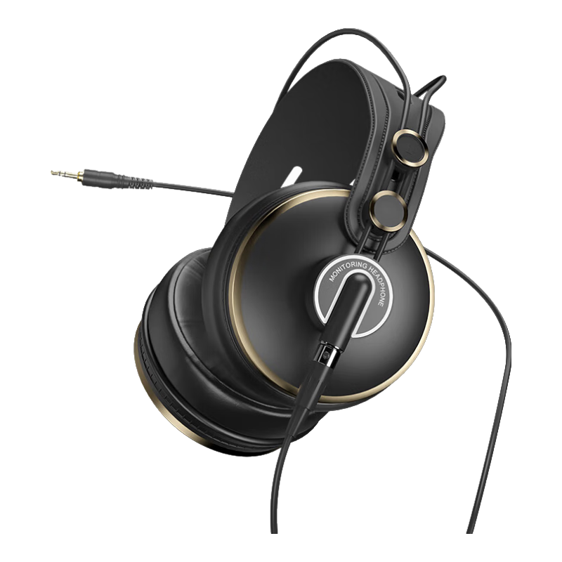 ISK MDH9999 Professional Wired Over-Ear Monitoring Headphones for Computer, Mobile Phone, Sound Card, Universal High-Quality Live Streaming, Recording, Karaoke, Voice-Over, Studio Use with Replaceable Cable And Headphone Jack