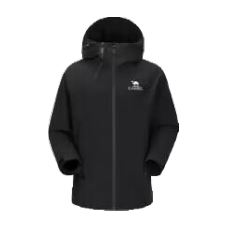 CAMEL [Black Armor] Unisex Mountain Series Lightweight Windproof Jacket Autumn Hiking Coat for Women and Men