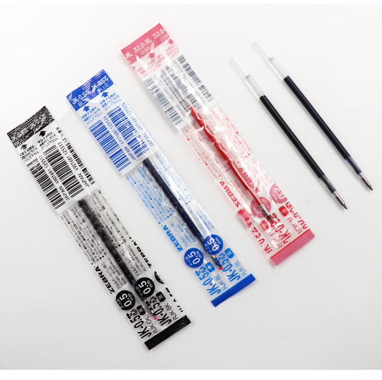 ZEBRA Gel Pen Refills (Compatible with J3J2/SJ2/JJZ68), 0.5mm Bullet Tip, Multifunctional RJK Black, JK-0.5 Refills, Pack of 10 6