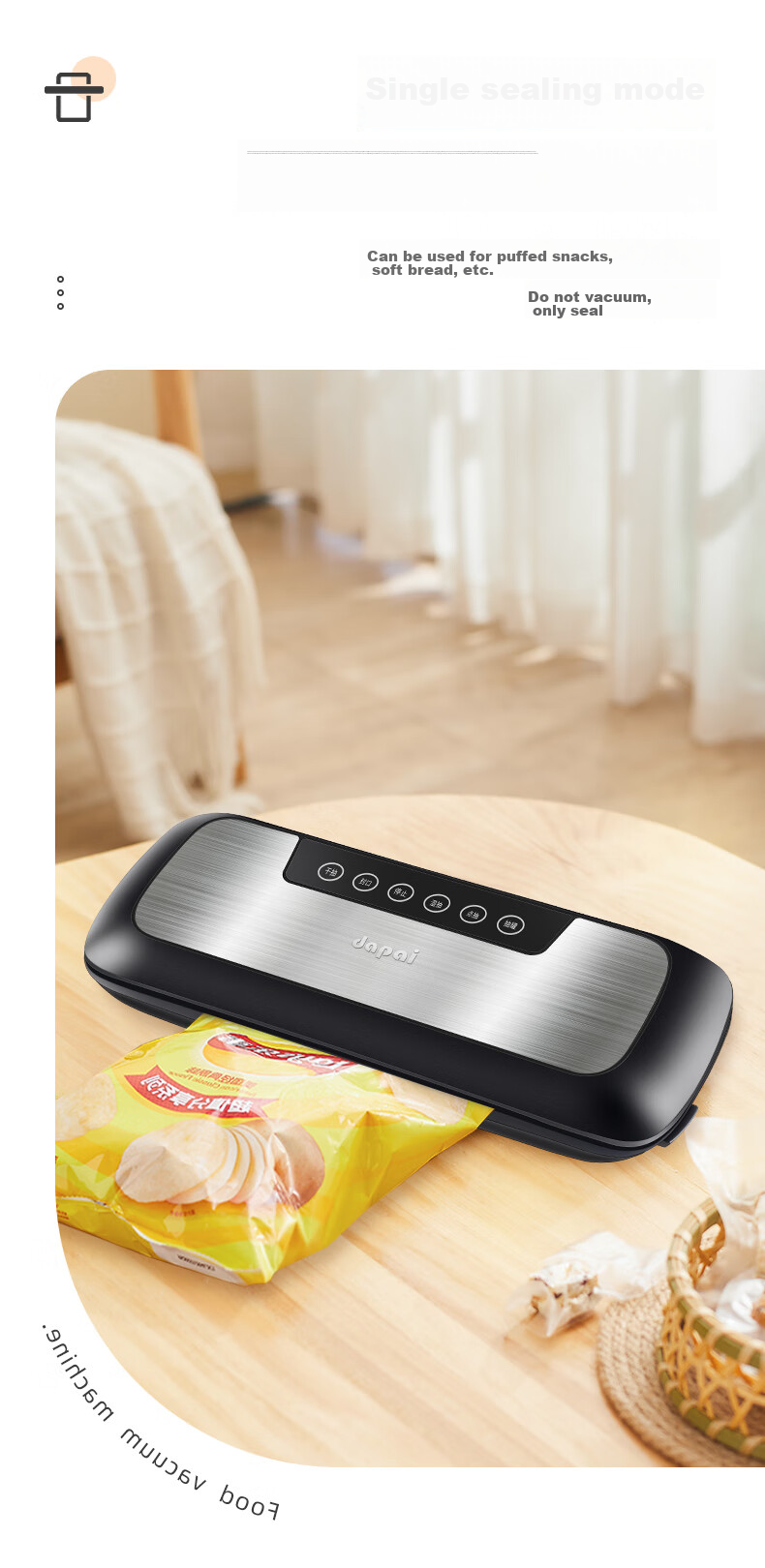 Dapai Vacuum Sealing Machine for Commercial Use, Automatic Vacuum Packaging Cutter with Dual Pumps for Dry And Wet Sealing, Food Preservation Machine 15