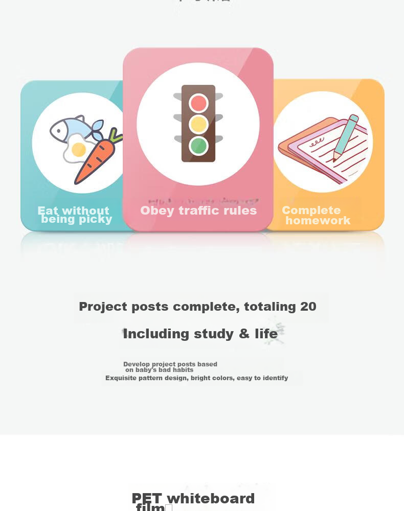 Deli 60*40cm Growth Self-Discipline Chart, Student Kindergarten Reward Stickers, Points for Good Habits, Top Student Habit Formation Course, Daily Check-In, Birthday Gift Stationery for Boys And Girls 6